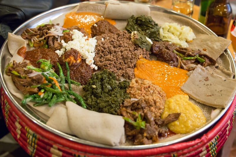 Injera and an Ethiopian Meal